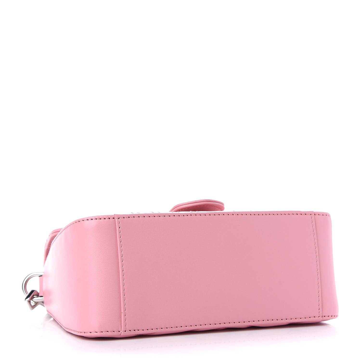 Gucci Calfskin Matelasse Mini GG Marmont Top Handle Shoulder Bag Wild Rose 4 of 9