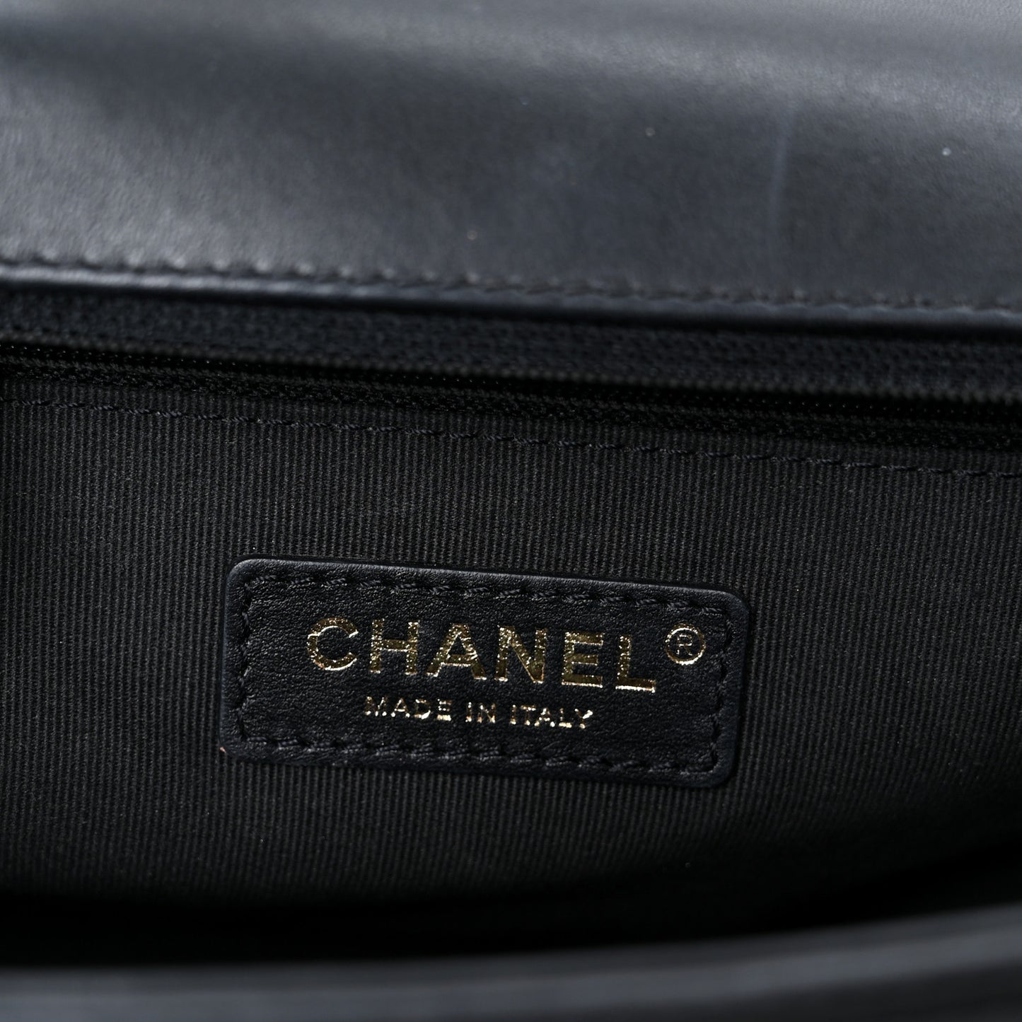 Calfskin Quilted New Medium Boy Flap Black