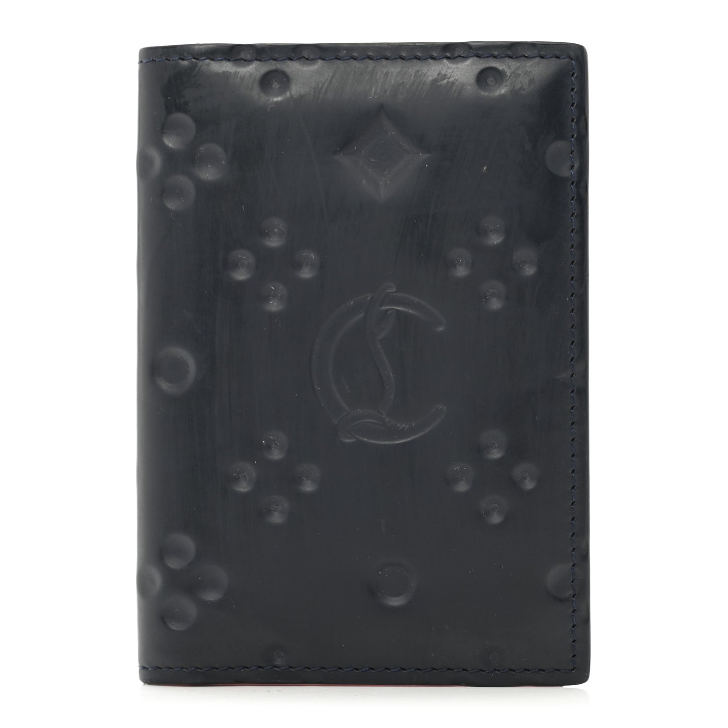 Calfskin Bi-Fold Wallet Navy