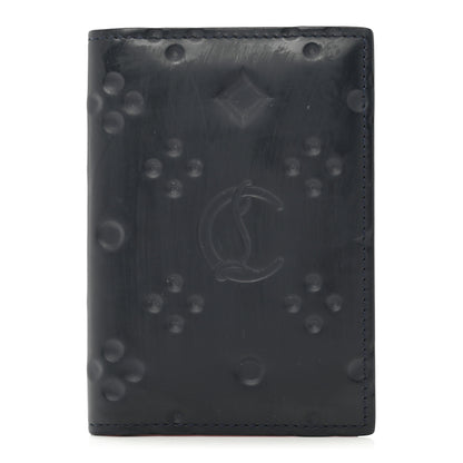 Christian Louboutin Calfskin Bi-Fold Wallet Navy 1 of 7