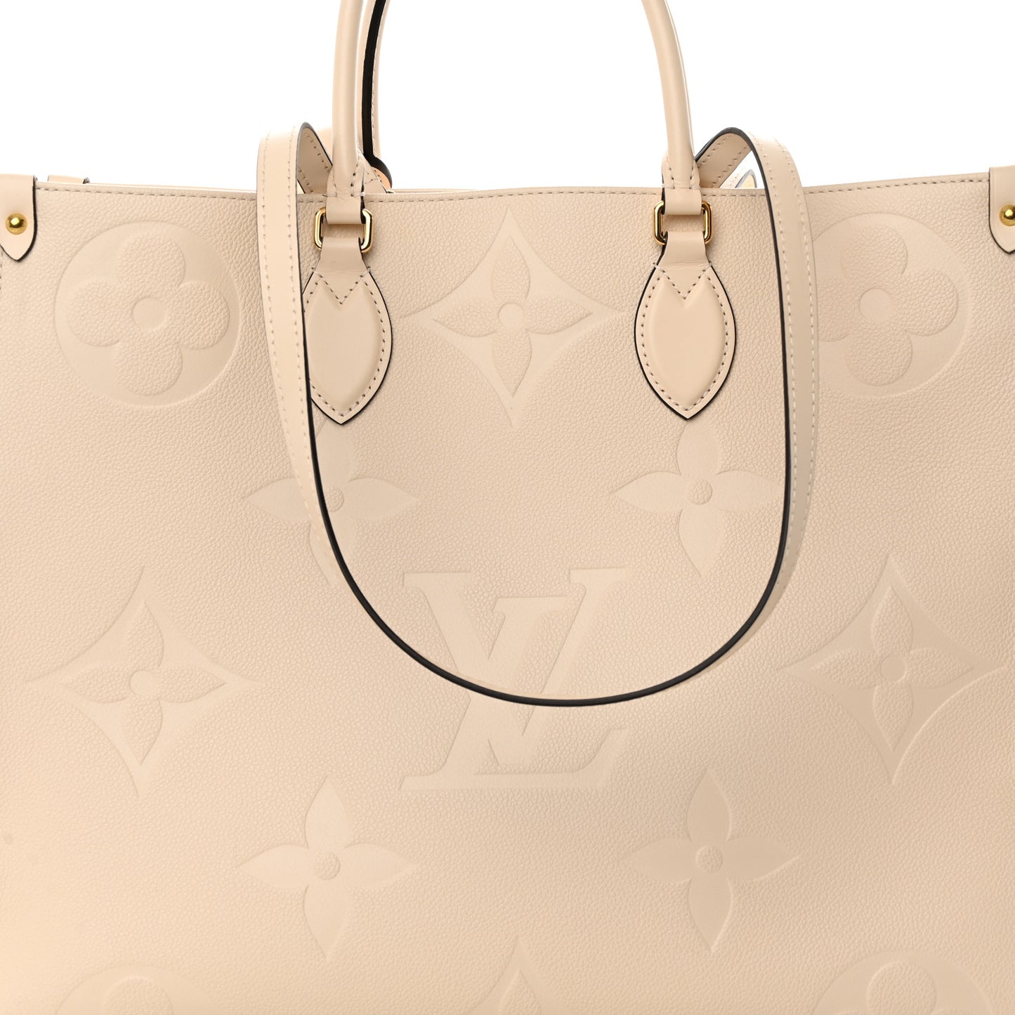 LOUIS VUITTON Empreinte Monogram Giant Onthego GM Creme