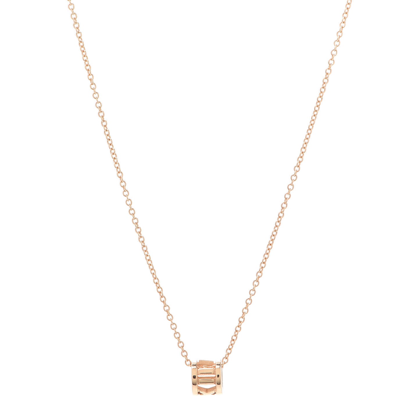 18K Rose Gold Atlas Open Pendant Necklace