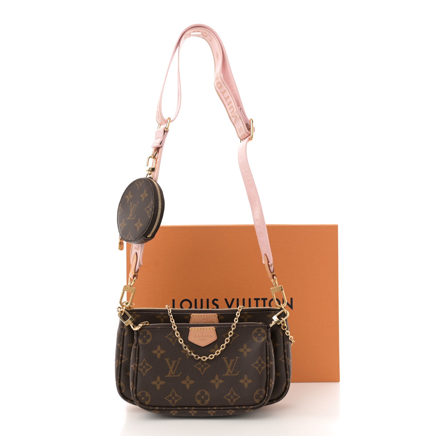 Monogram Multi Pochette Accessories Rose Clair