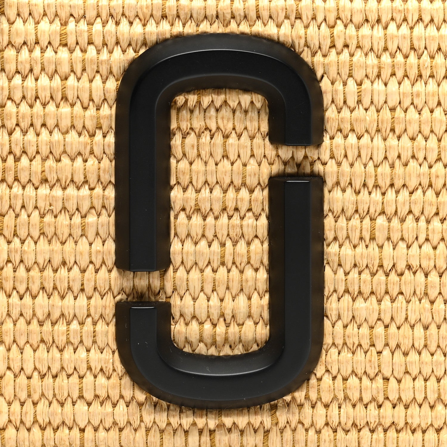 Marc Jacobs Calfskin Woven Straw Small Snapshot Camera Bag Beige 8 of 10