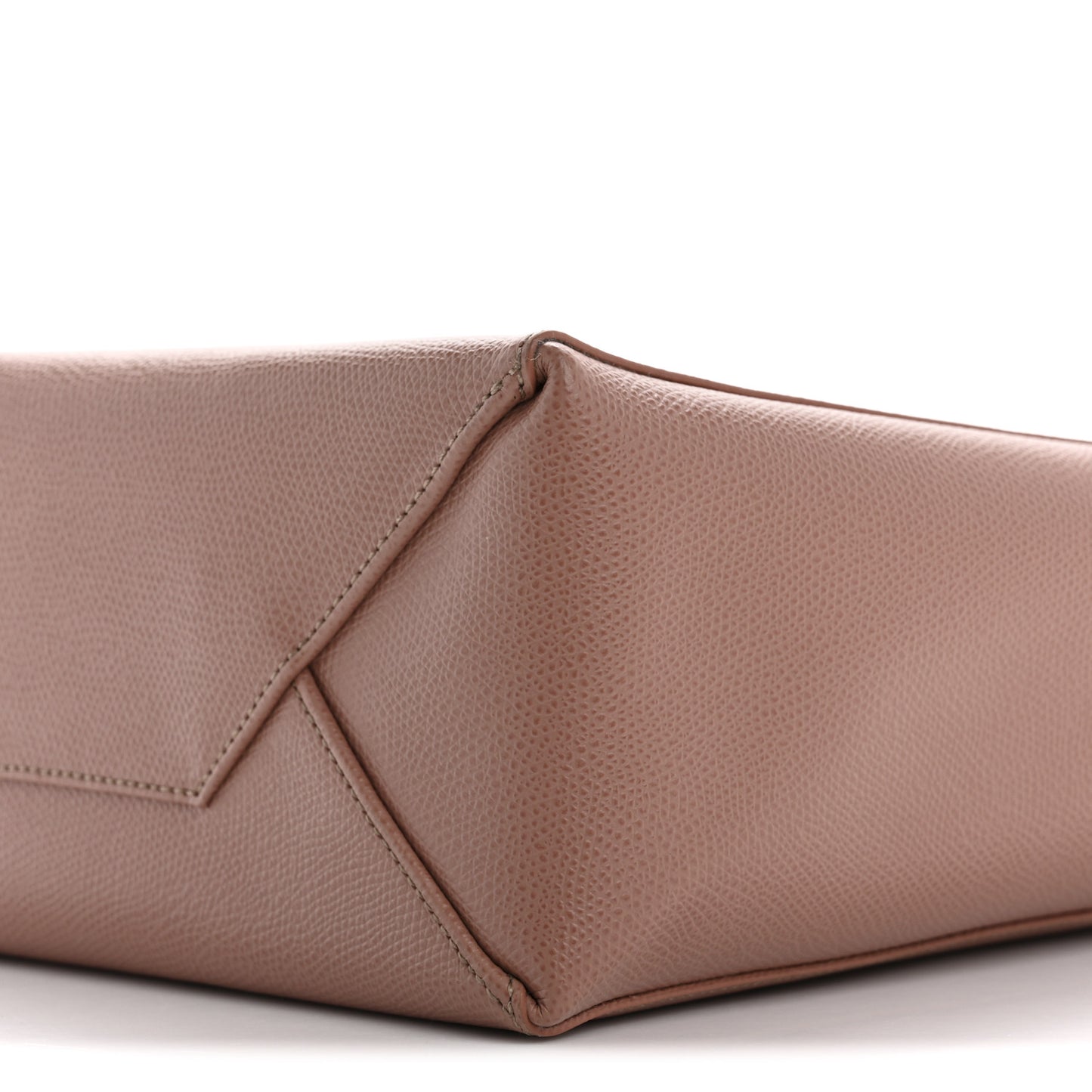 Grained Calfskin Small Vertical Cabas Pink