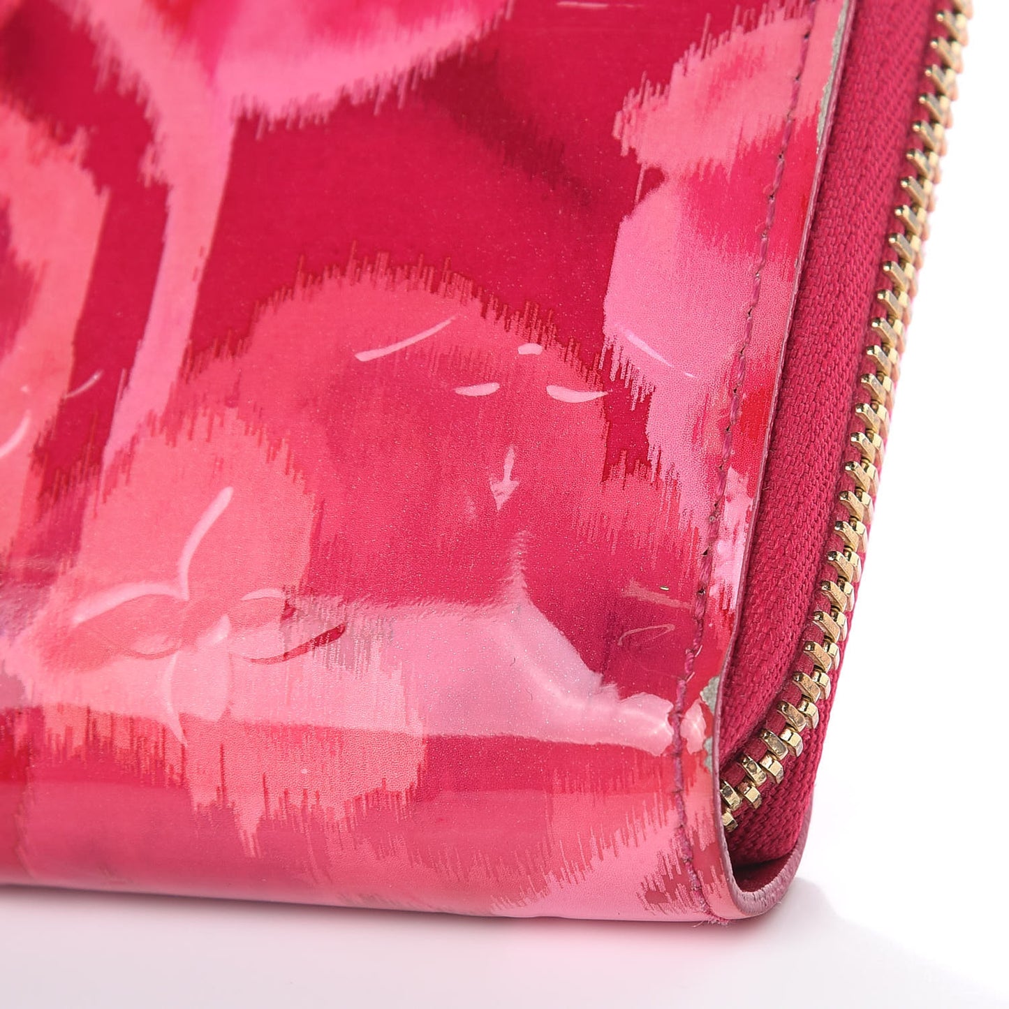 Vernis Ikat Zippy Wallet Rose Indien