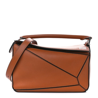 Loewe Calfskin Small Puzzle Bag Tan 1 of 10