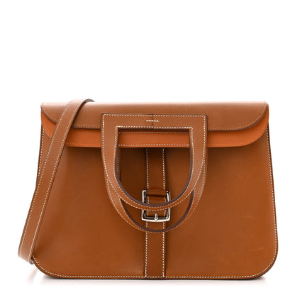 Hermes Barenia Faubourg Halzan 31 Fauve Potiron 1 of 12