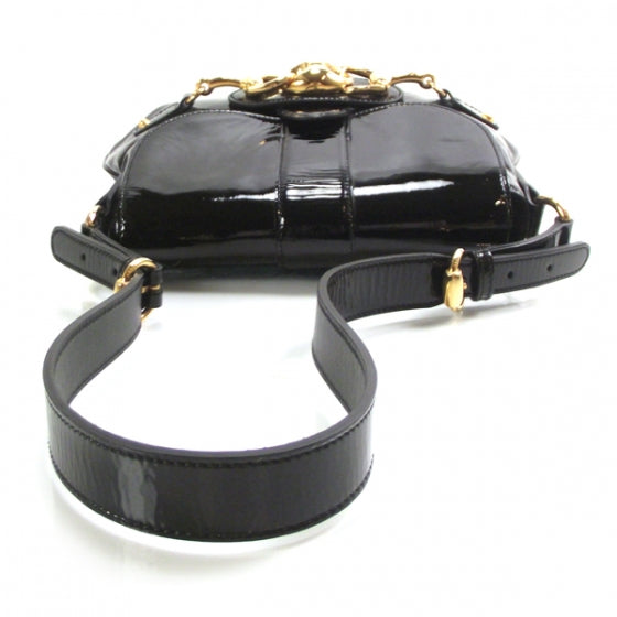Gucci Patent Wave Flap Bag Black 6 of 9
