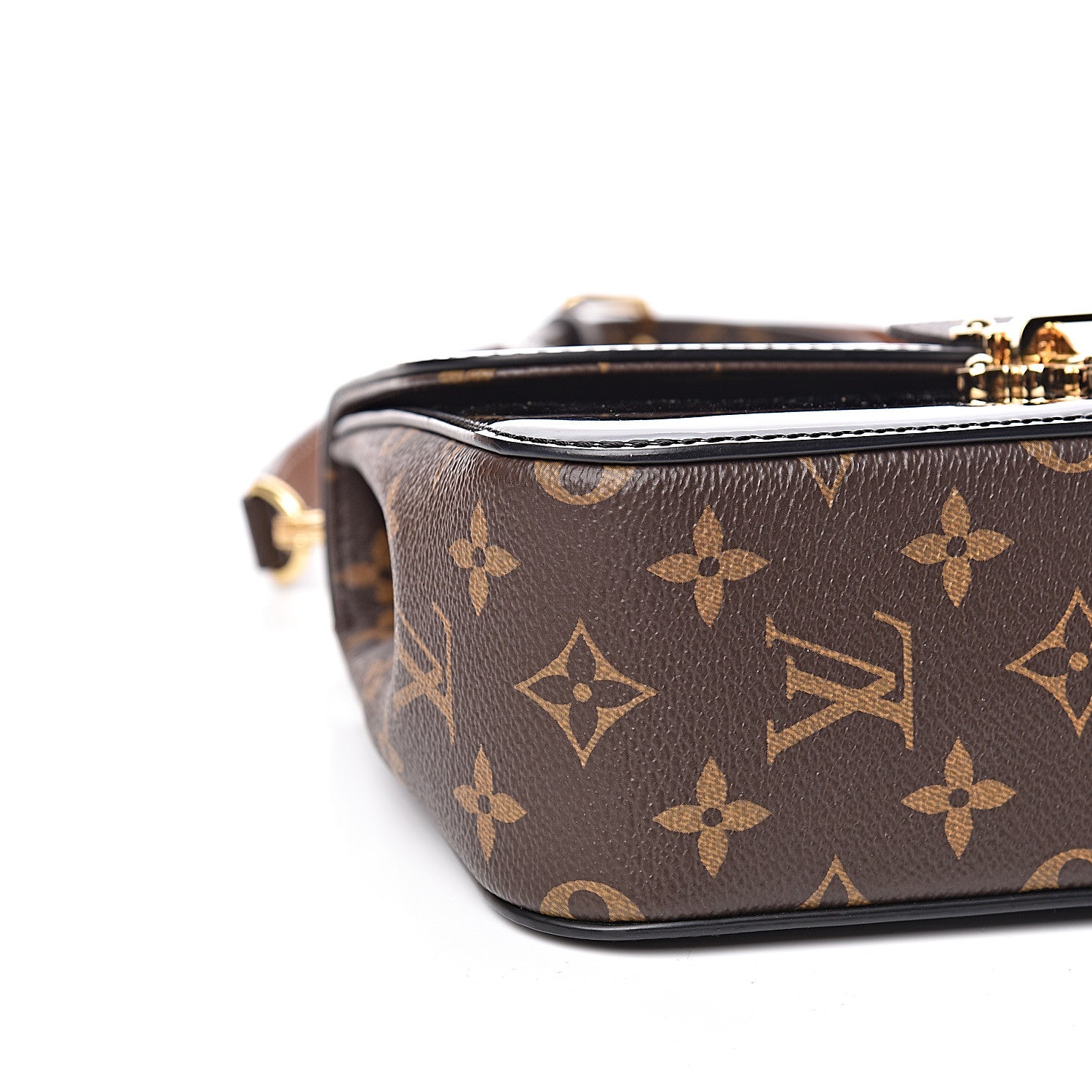 Louis Vuitton Patent Calfskin Monogram Cherrywood BB Black 5 of 11