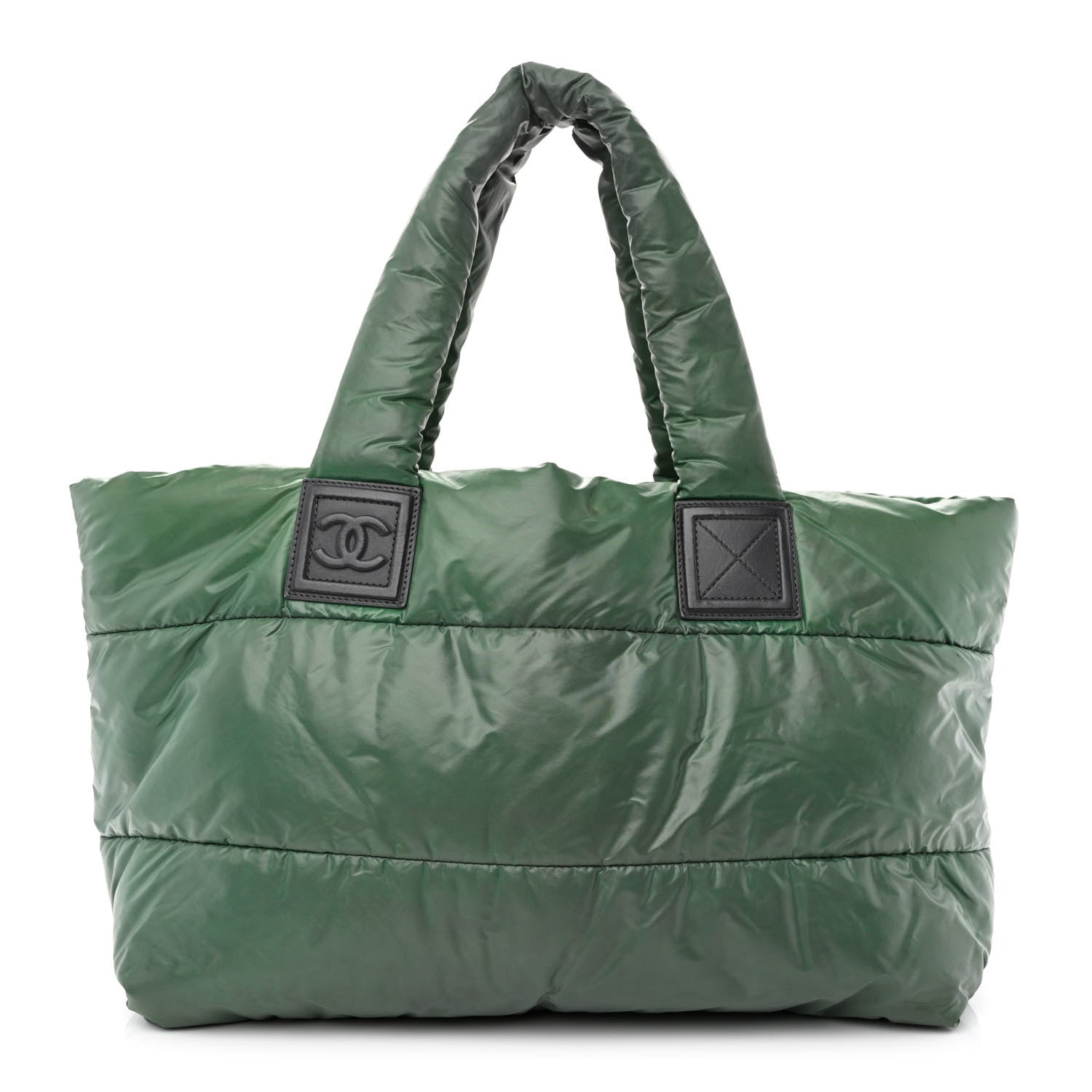 Chanel Nylon Quilted Medium Coco Cocoon Reversible Tote Green 1 of 11