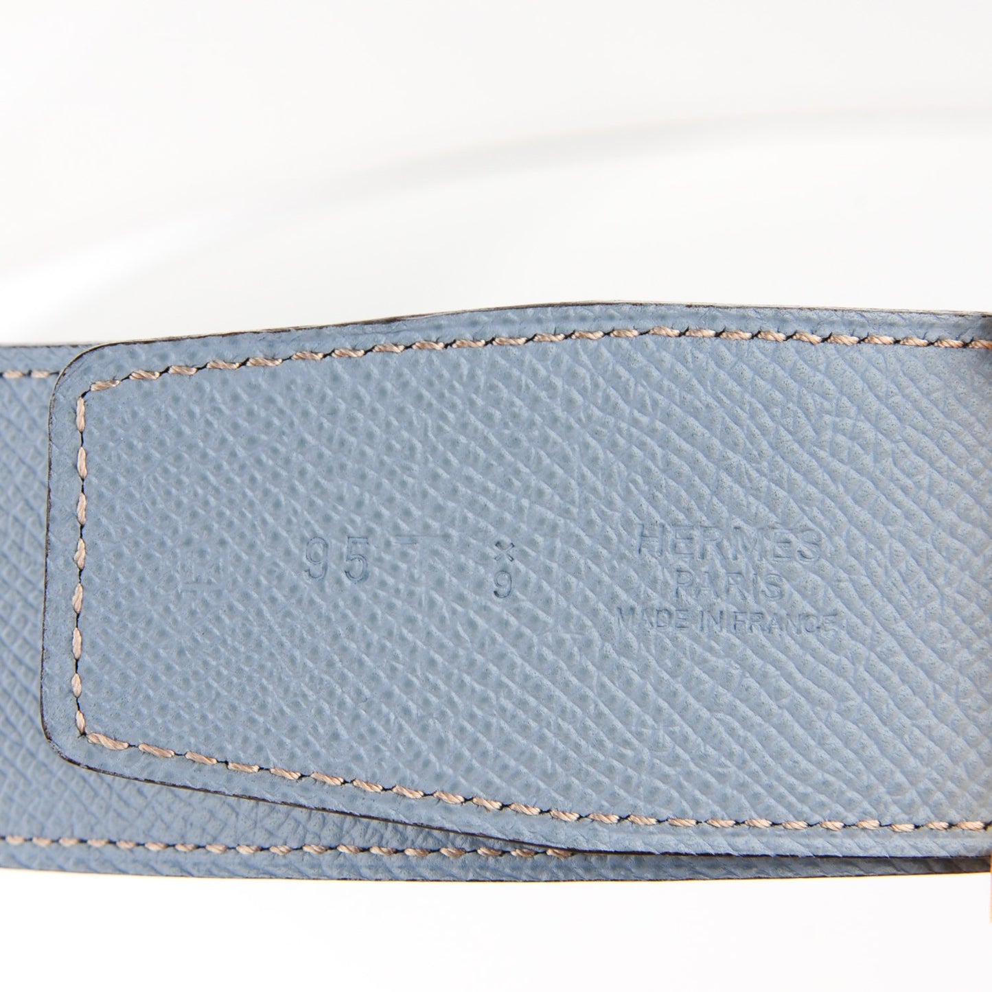 Epsom 42mm Constance 2 Mens Belt 95 White Bleu Lin