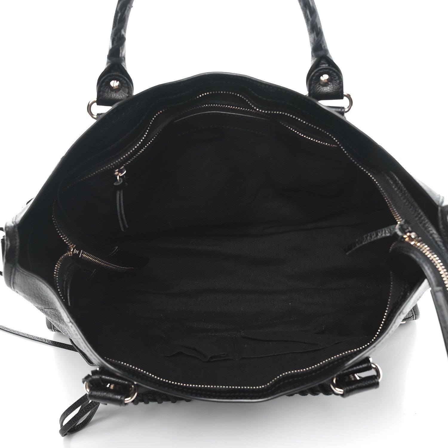Balenciaga Chevre Gold Metallic Edge Hardware City Black 6 of 8