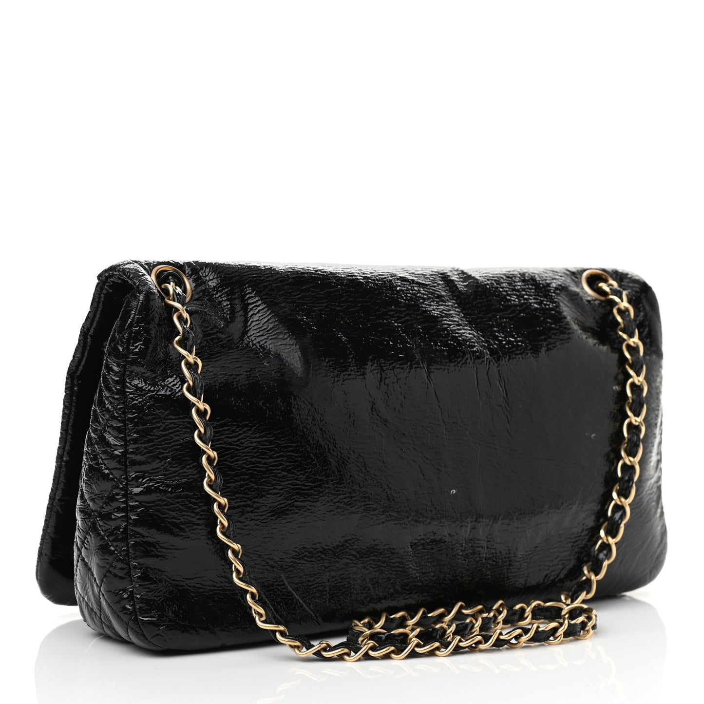Vinyl Medium Rock and Chain Flap Black