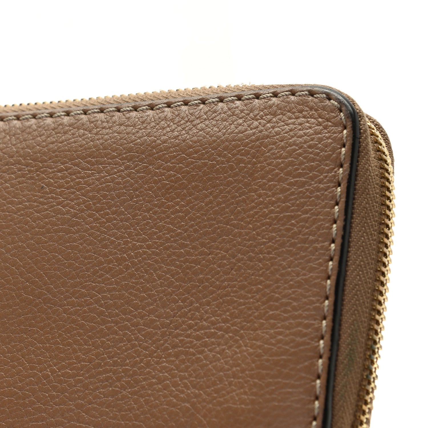 Chloe Grained Calfskin Marcie Long Zip Around Wallet Nut 7 of 13