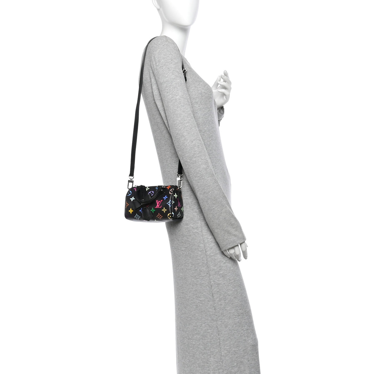 Louis Vuitton LV x TM Monogram Multicolor Nano Speedy Black 2 of 11