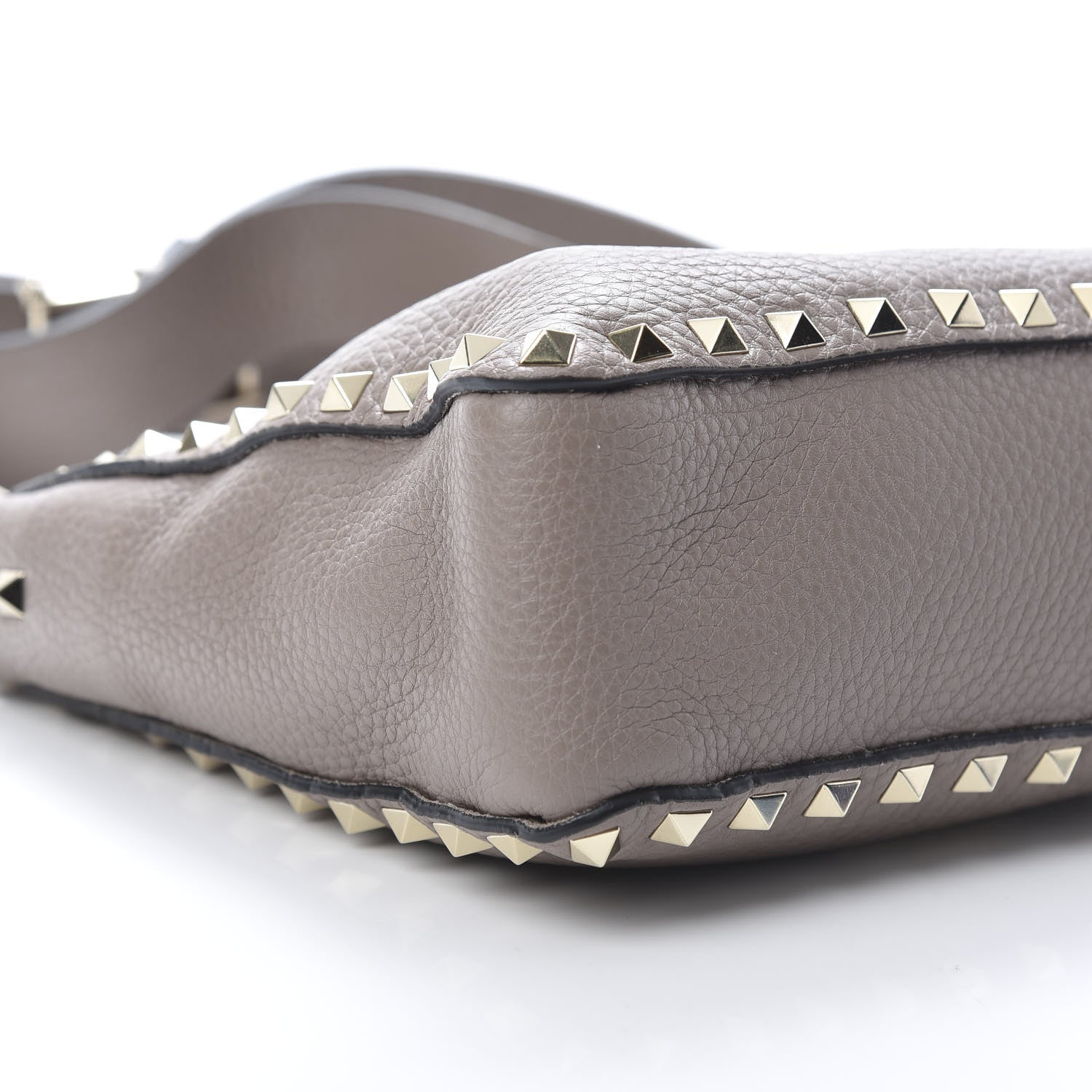 Valentino Garavani Pebbled Calfskin Mini Rockstud Flip-Lock Messenger Bag Poudre 8 of 9