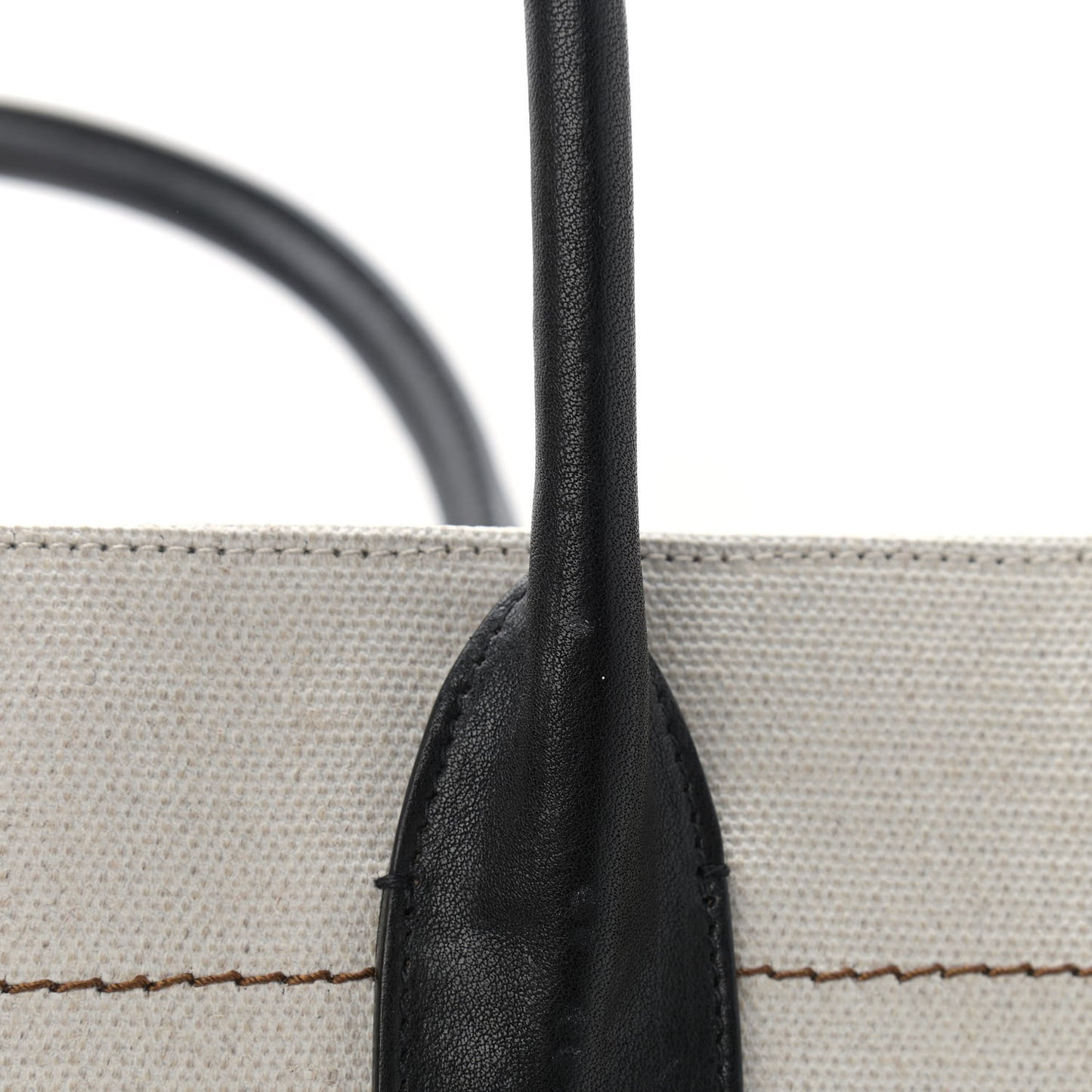 Linen Calfskin Rive Gauche Tote Optic White