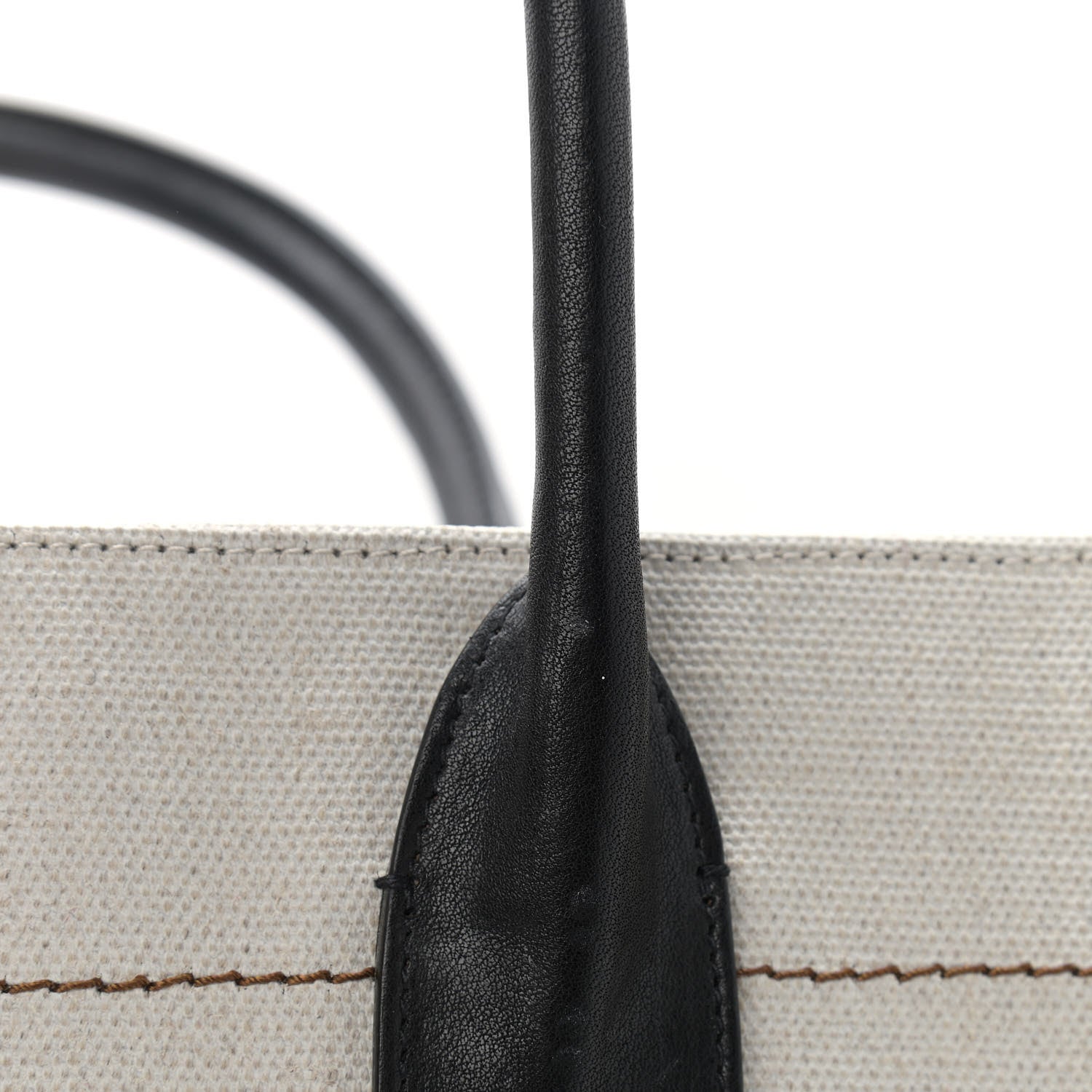 Saint Laurent Linen Calfskin Rive Gauche Tote Optic White 12 of 12