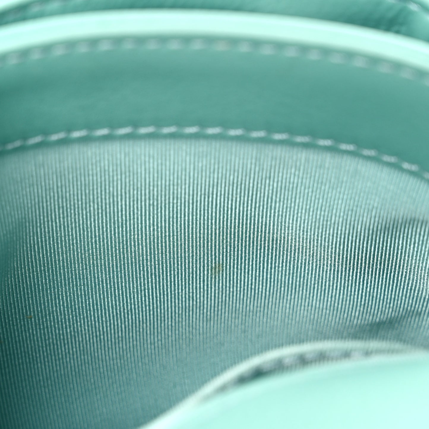 Calfskin Quilted Top Handle Flap Light Blue