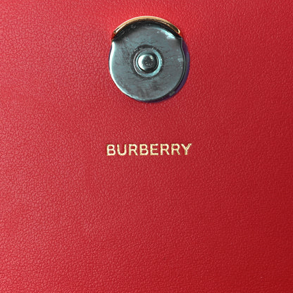 Burberry Grainy Calfskin Logo Henley Wallet On Chain Red 6 of 15