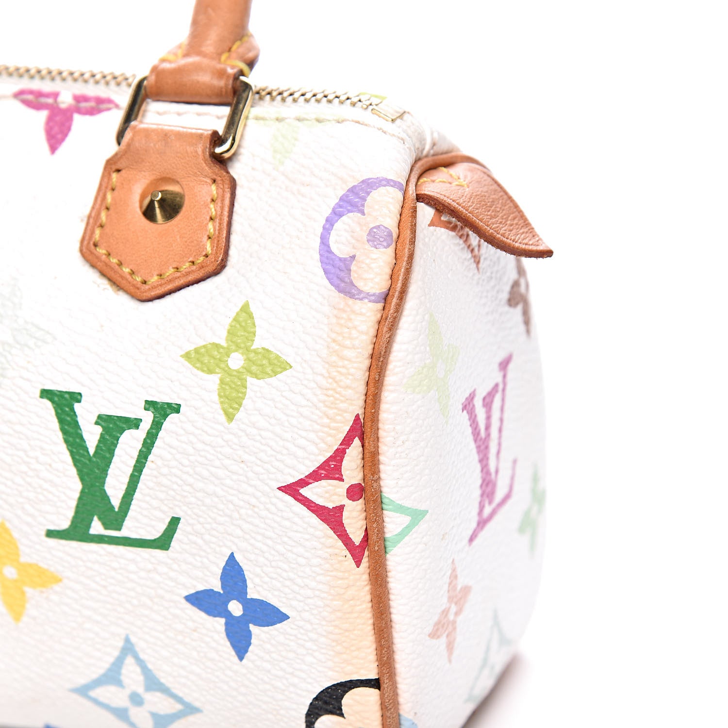 Louis Vuitton Monogram Multicolor Mini Sac HL Speedy White 9 of 12