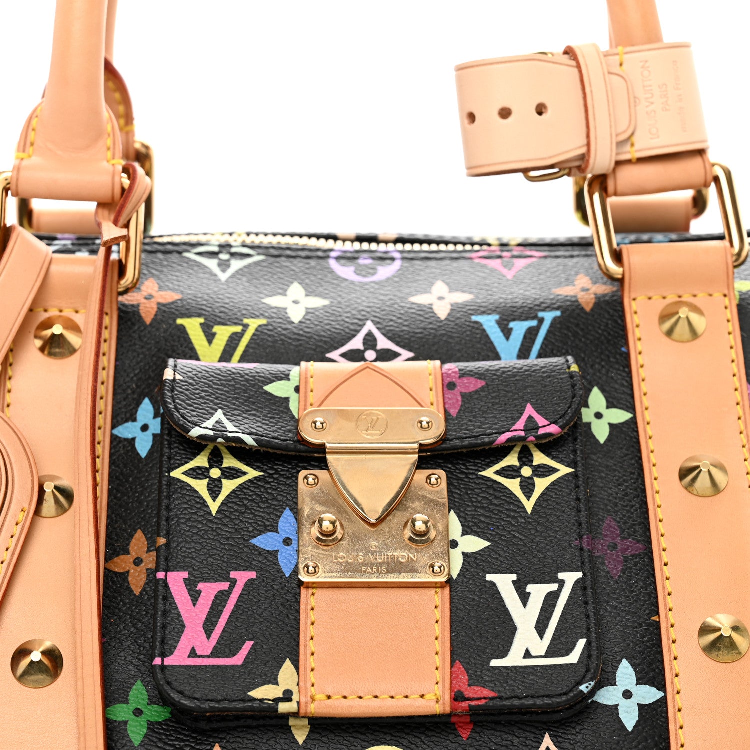 Louis Vuitton Monogram Multicolor Keepall 45 Black 4 of 11