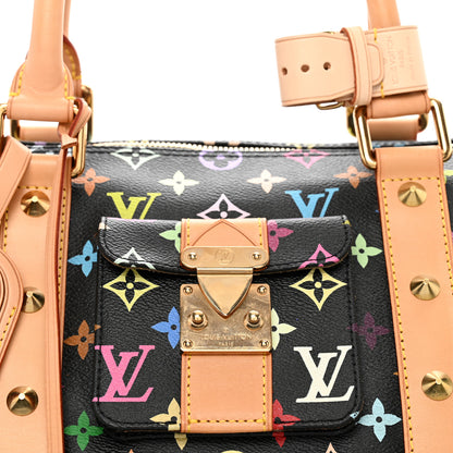 Louis Vuitton Monogram Multicolor Keepall 45 Black 4 of 11