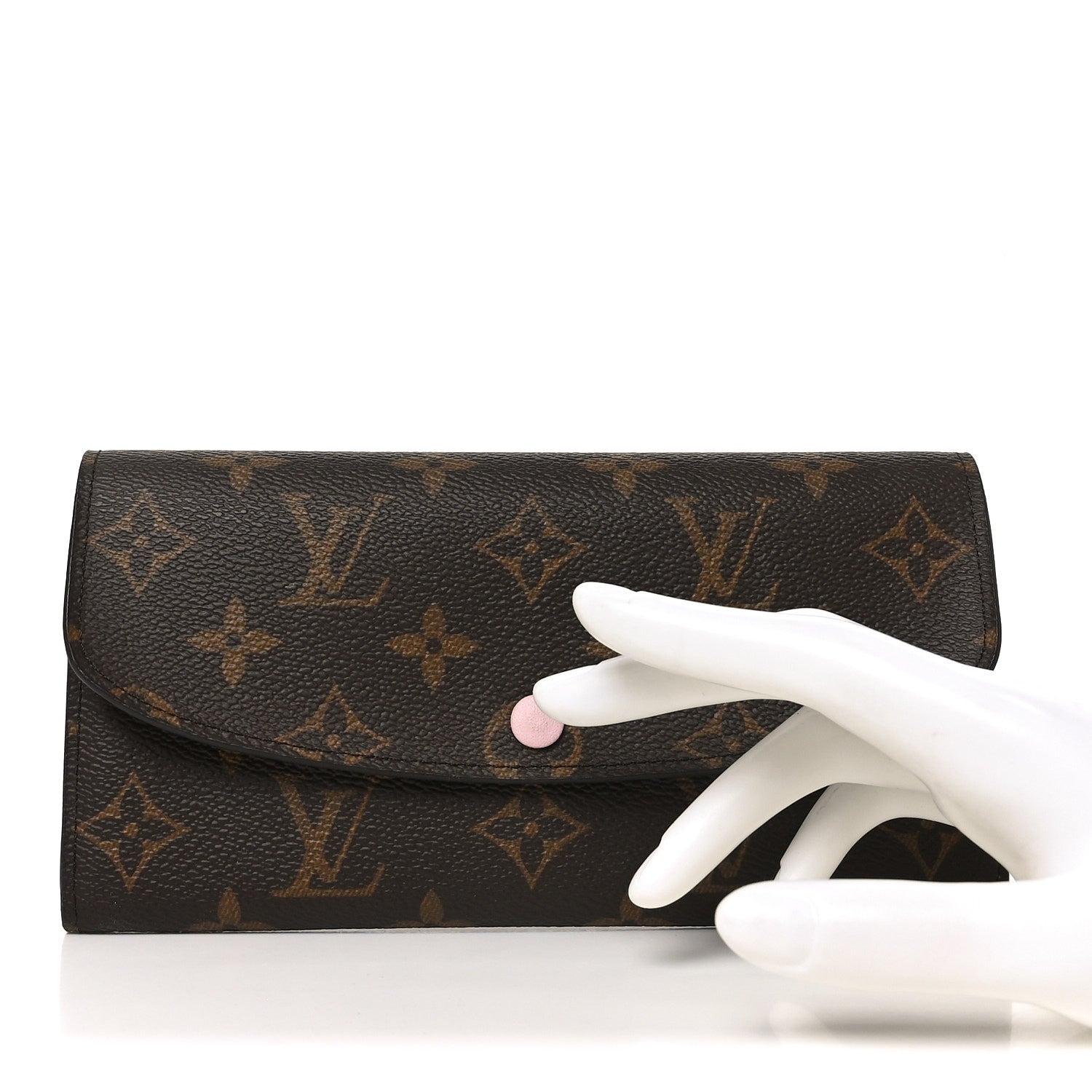 Louis Vuitton Monogram Emilie Wallet Rose Ballerine 2 of 7