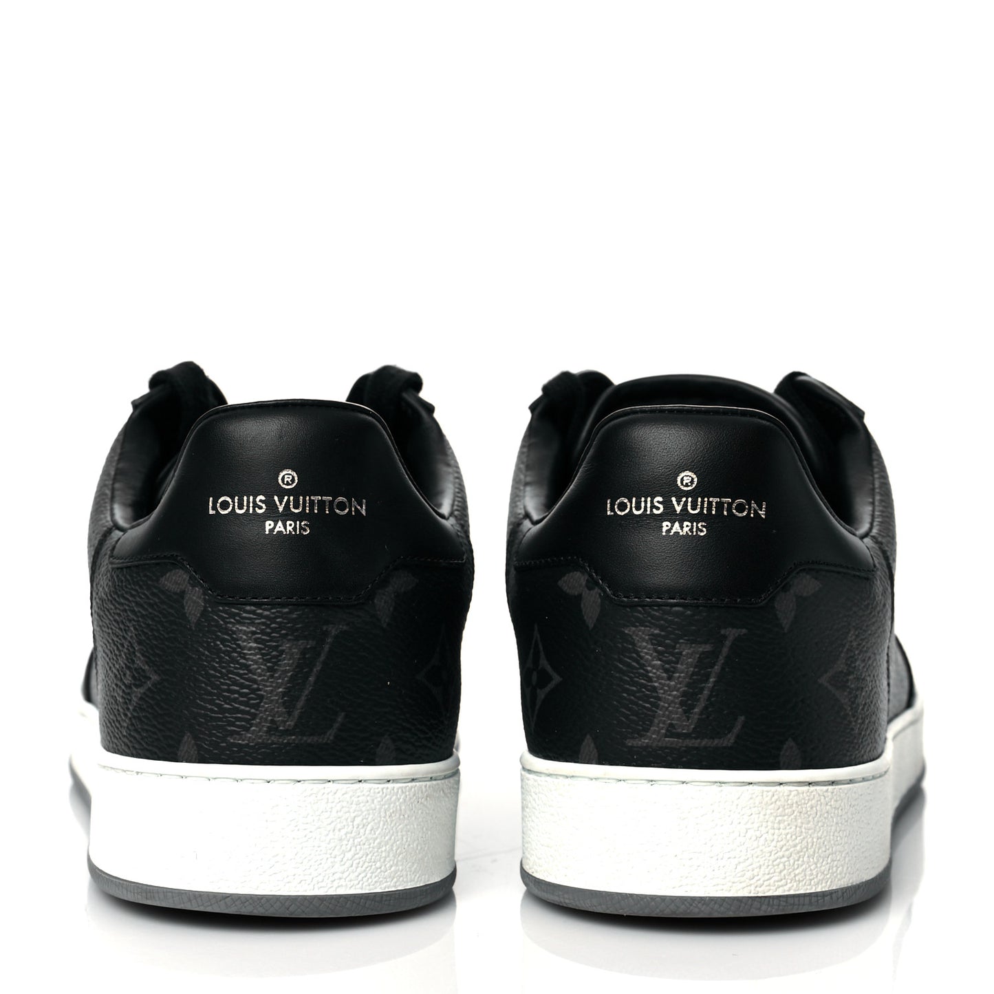 Reverse Monogram Eclipse Mens Rivoli Sneakers 8 Black