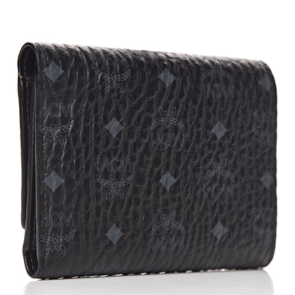 MCM Visetos Tri-Fold Wallet Black 3 of 8