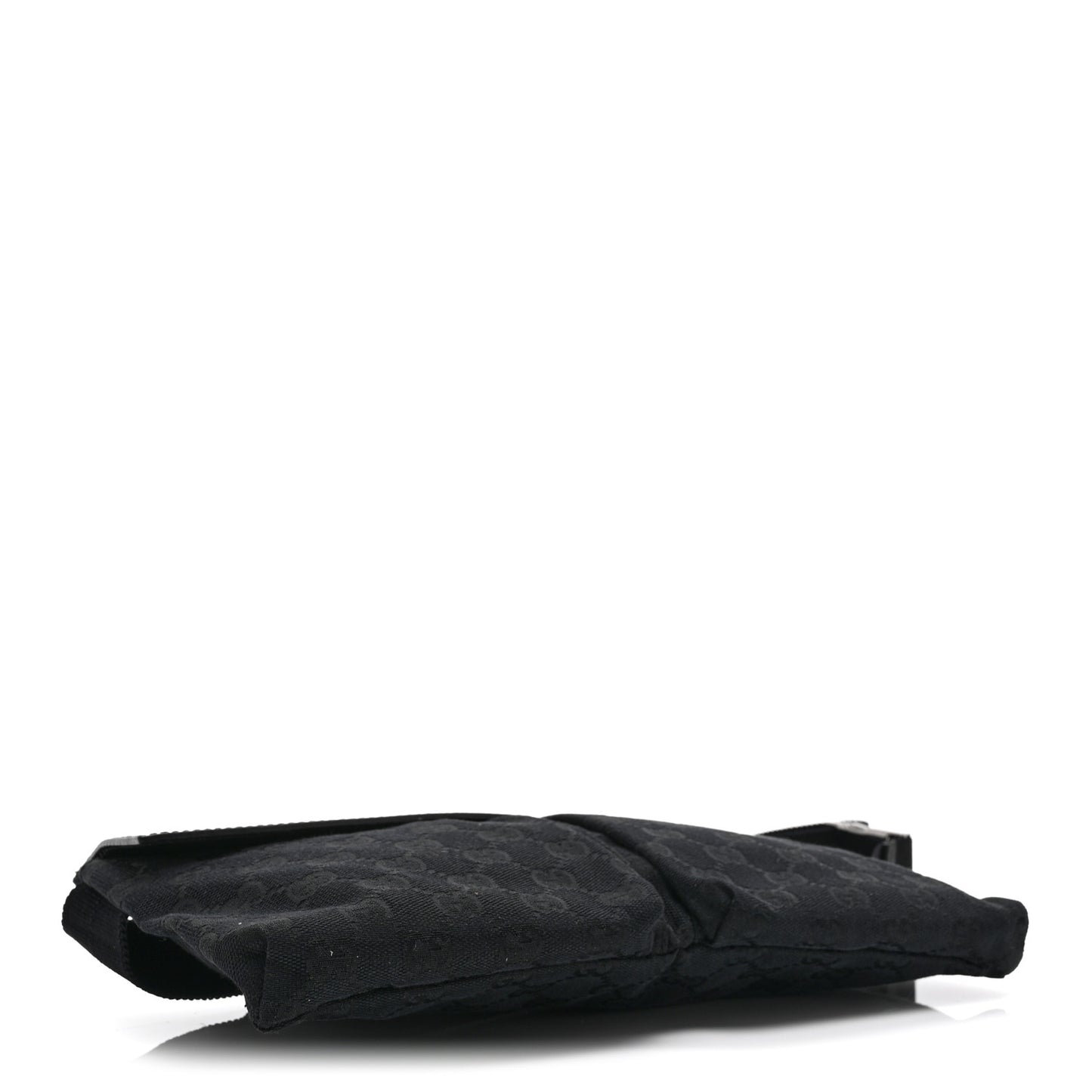 GG Monogram Double Pocket Belt Bag Black