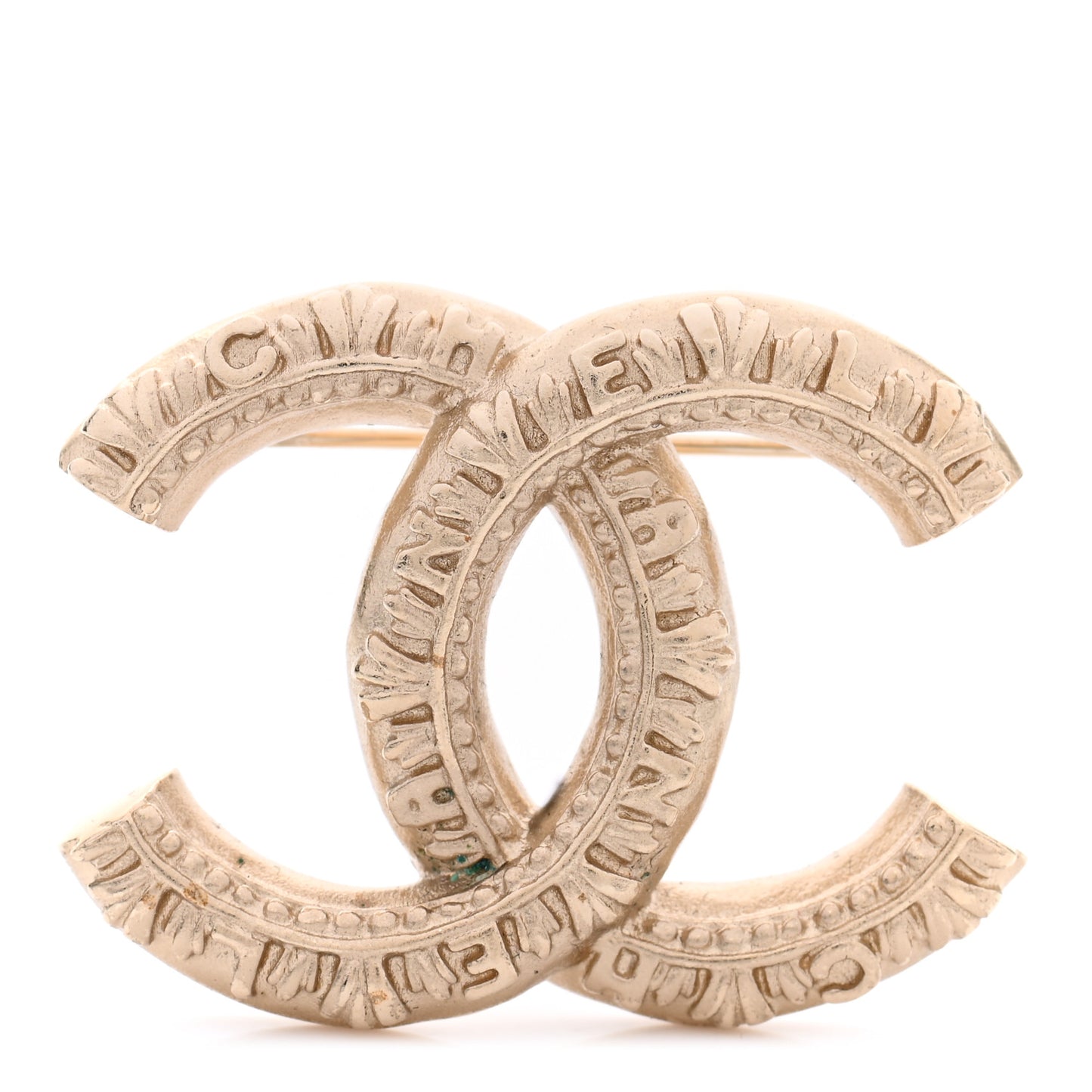 CC Logo Brooch Gold