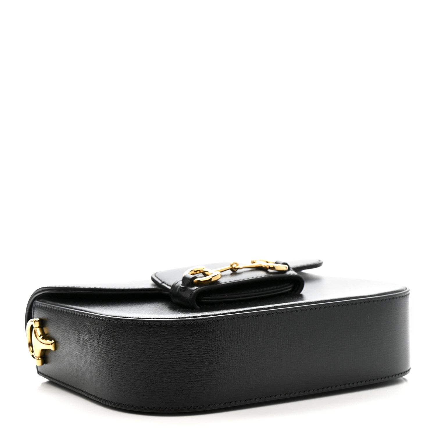 Gucci Azalea Calfskin Web Mini Horsebit 1955 Shoulder Bag Black 4 of 12