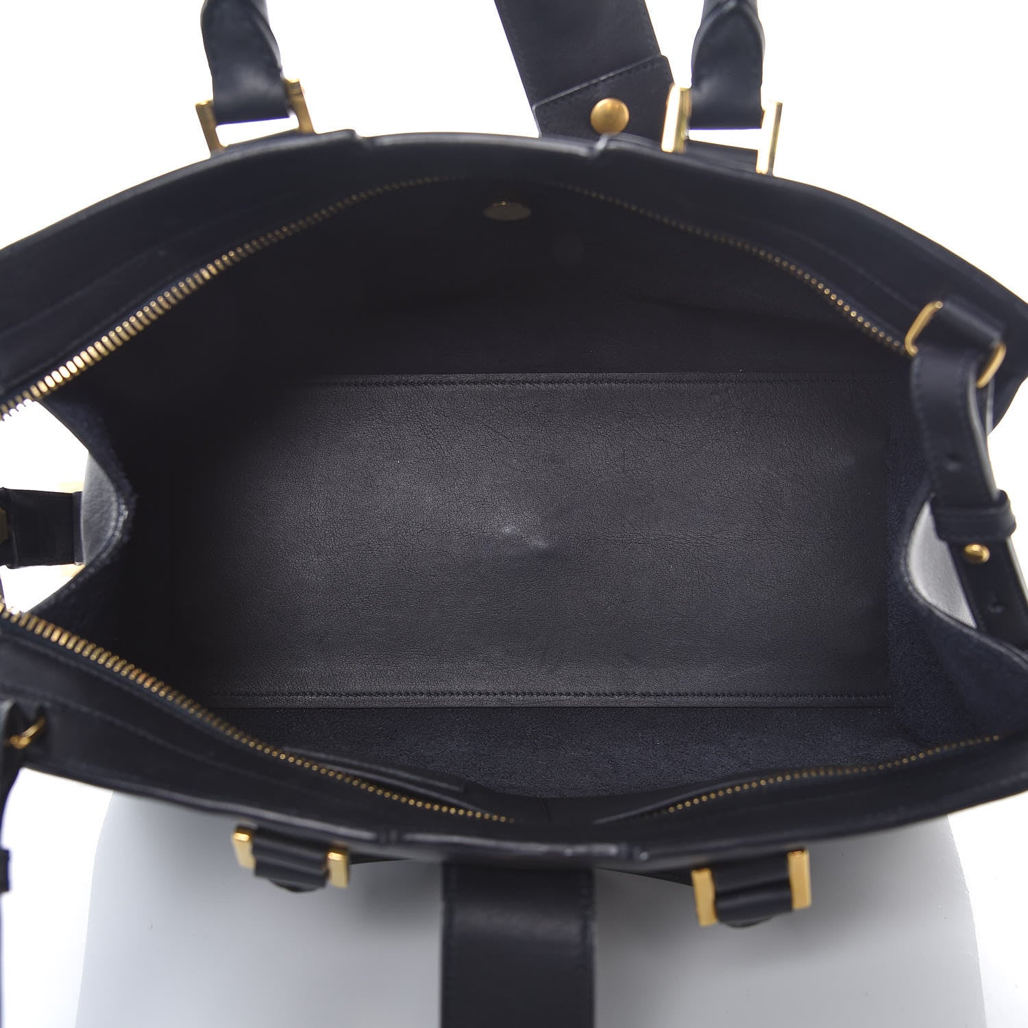 Saint Laurent Calfskin Small Classic Y Cabas Navy Blue 5 of 20