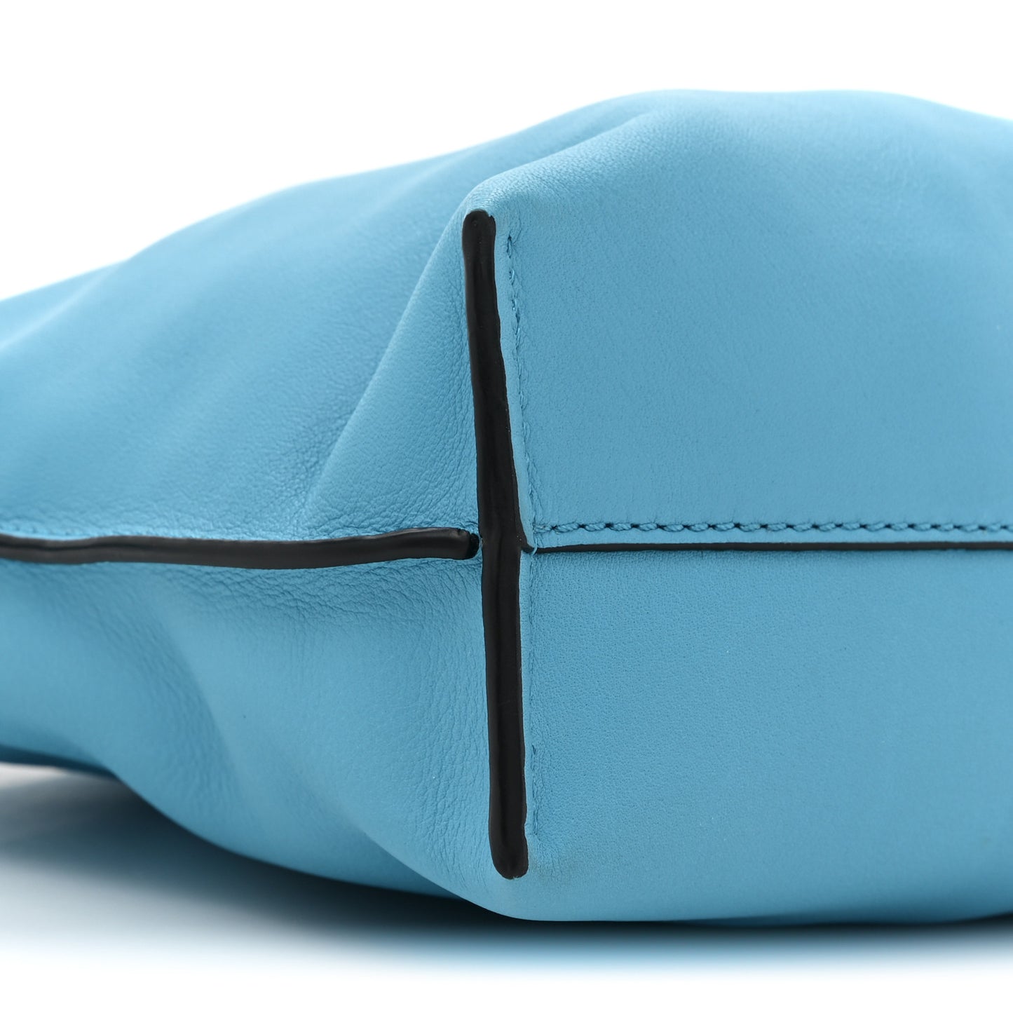 Calfskin Mini Flamenco Knot Bag Cyan