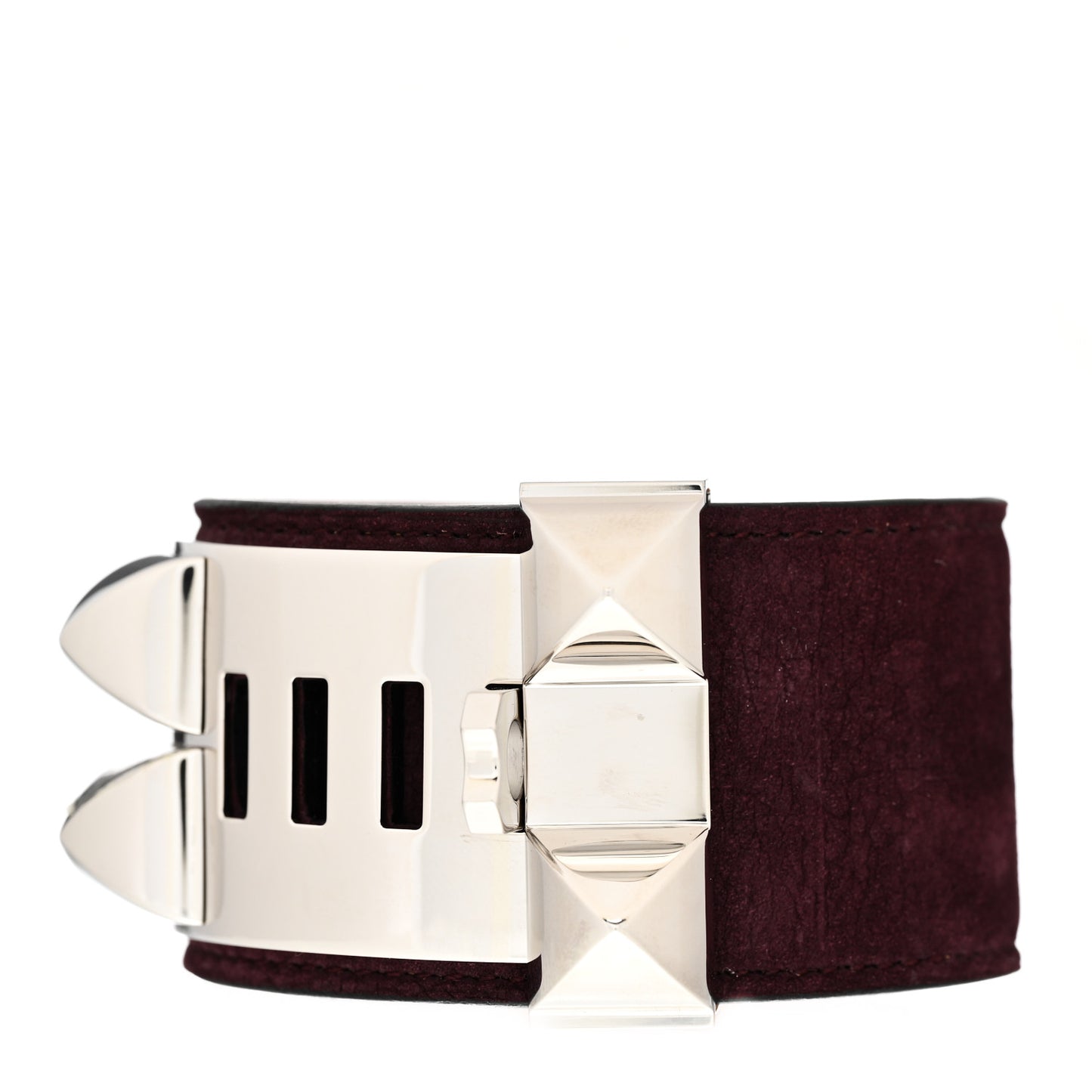 Suede Collier de Chien CDC Bracelet S Prune