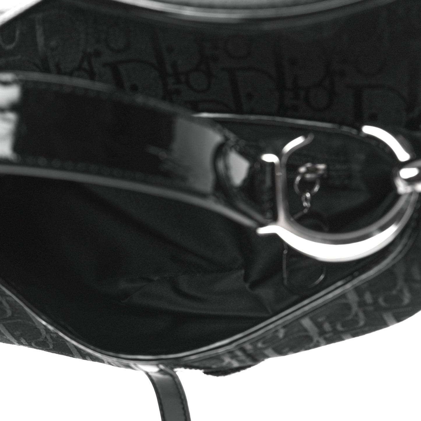 Monogram Saddle Bag Black
