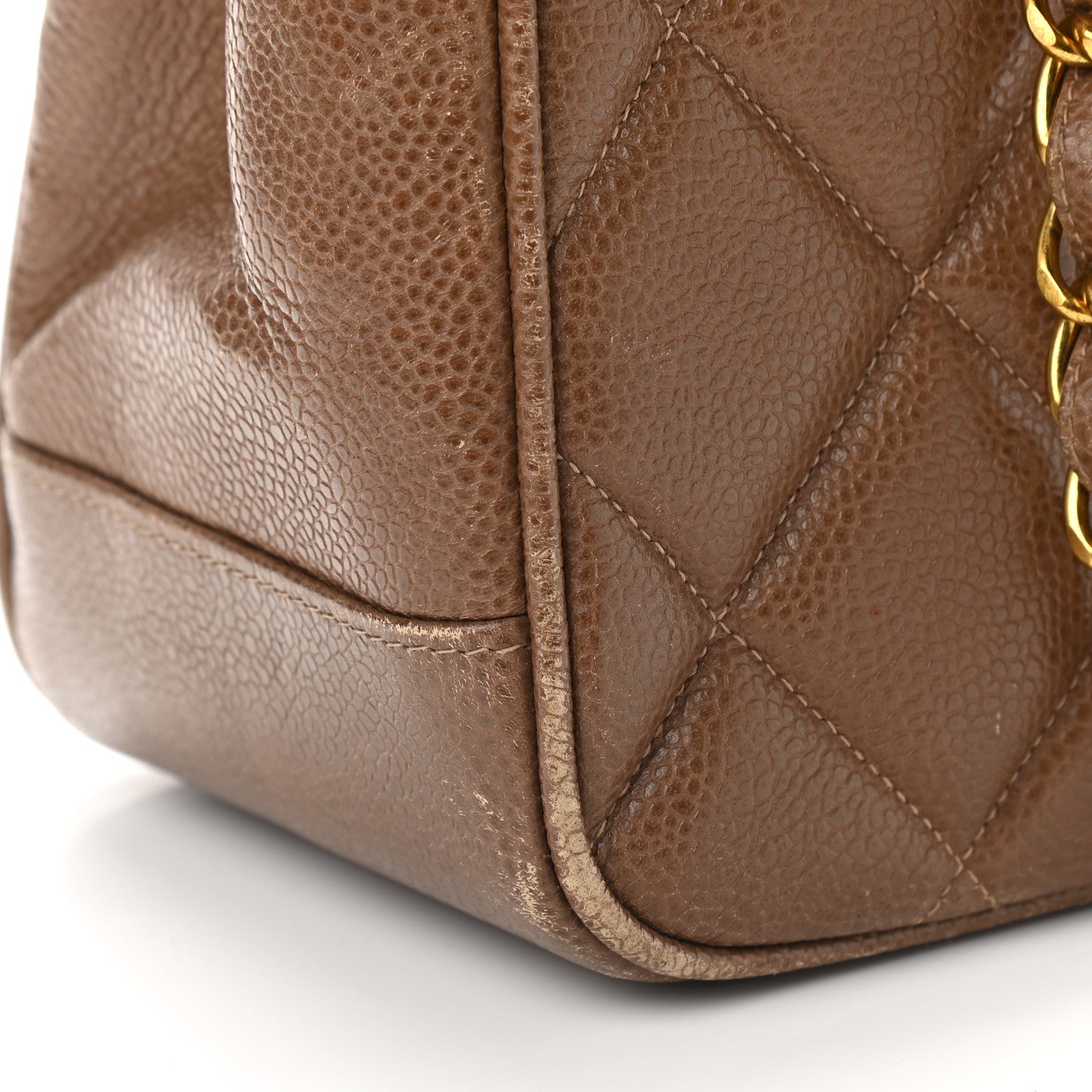 Chanel Caviar Quilted Sun Medallion Shoulder Bag Brown 13 of 21