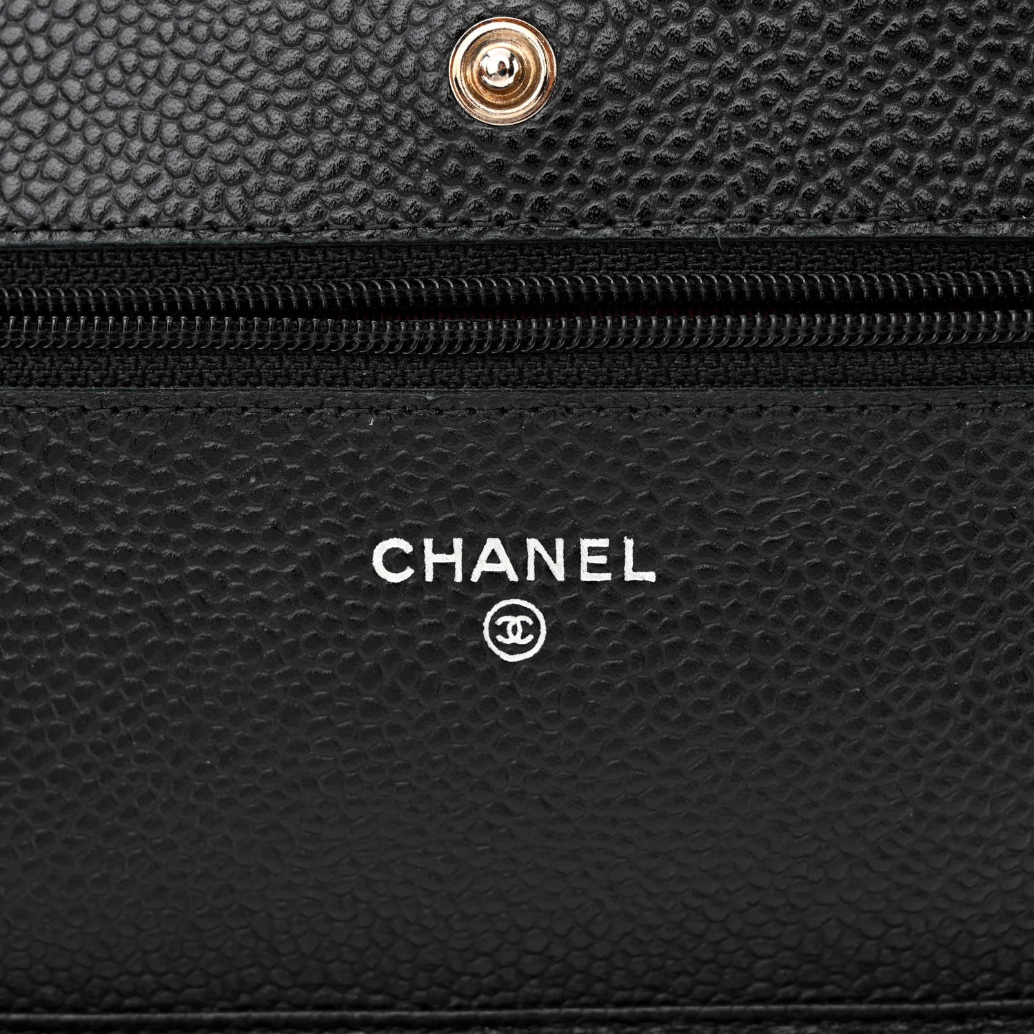 Chanel Caviar Quilted Wallet on Chain WOC Black 6 of 13