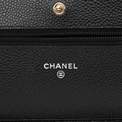 Chanel Caviar Quilted Wallet on Chain WOC Black 6 of 13