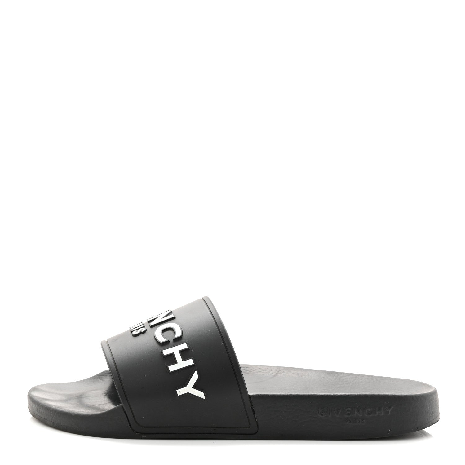 Givenchy Rubber Logo Pool Slide Sandals 40 Black 1 of 10