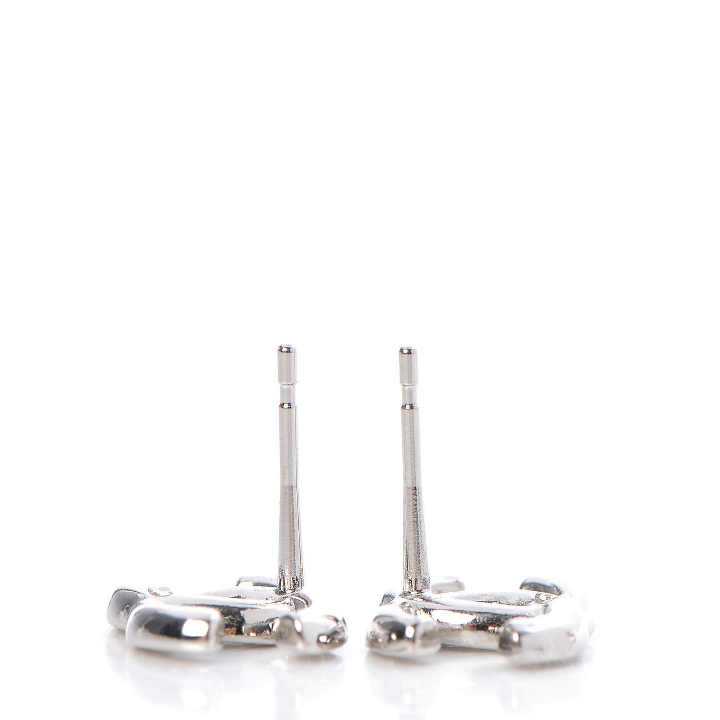 Crystal CC Earrings Silver