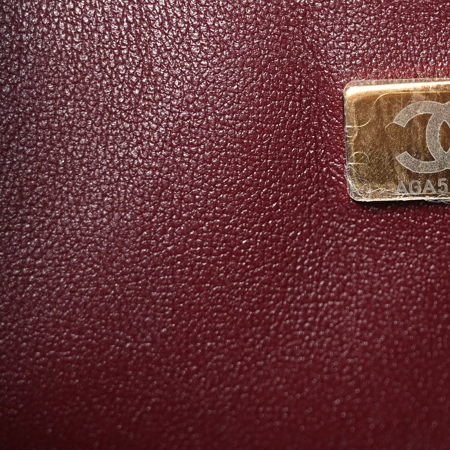 Lambskin Quilted Medium Double Flap Burgundy