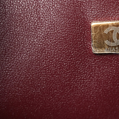 Chanel Lambskin Quilted Medium Double Flap Burgundy 7 of 10