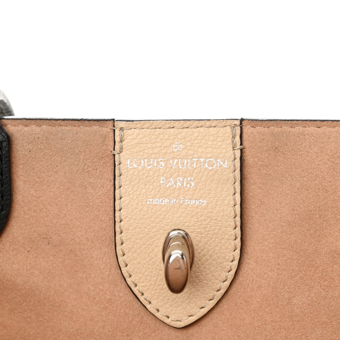 Calfskin Lockme Cabas Vanille Black