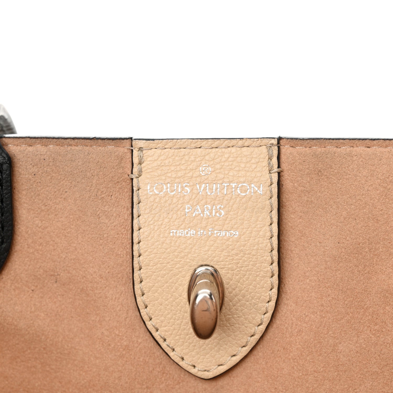 Louis Vuitton Calfskin Lockme Cabas Vanille Black 6 of 14