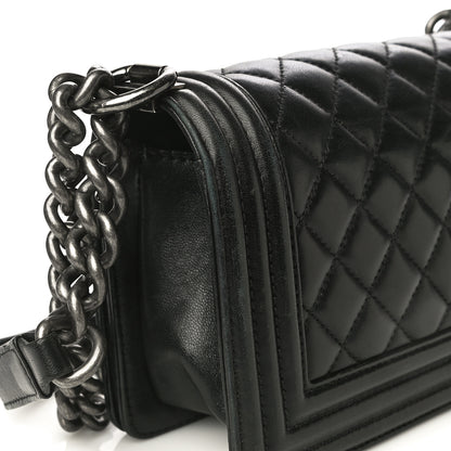 Chanel Lambskin Quilted Small Boy Flap Black 24 of 25