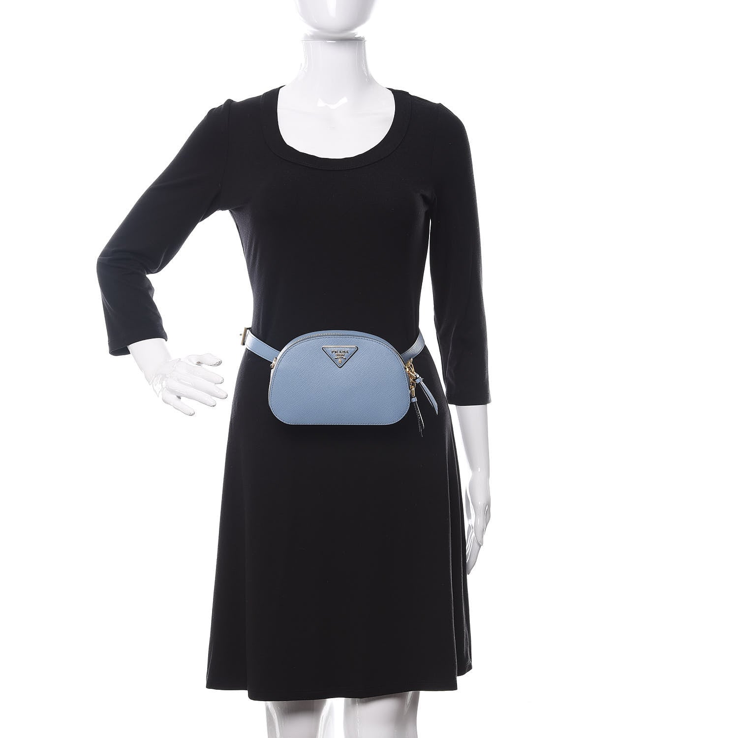 Prada Saffiano Lux Odette Belt Bag Astrale 2 of 10