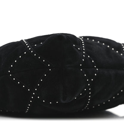 Chanel Suede Quilted Studded Small Chanel 22  Black 10 of 11